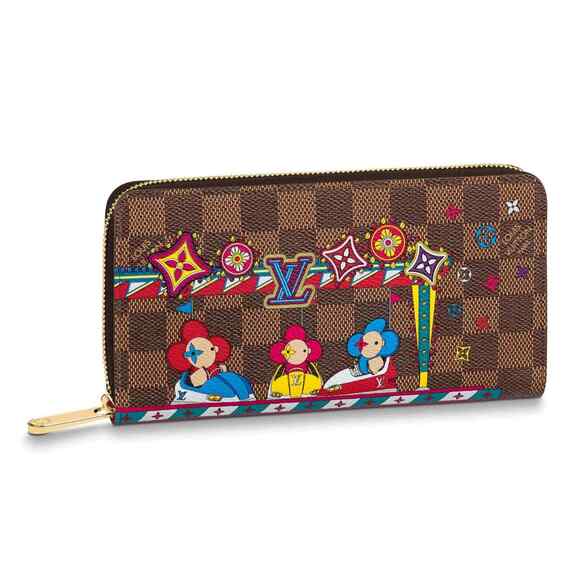 Louis Vuitton Christmas Holiday 2020 Vivienne Damier Ebene Purse Zippy Wallet - Picture 1 of 12